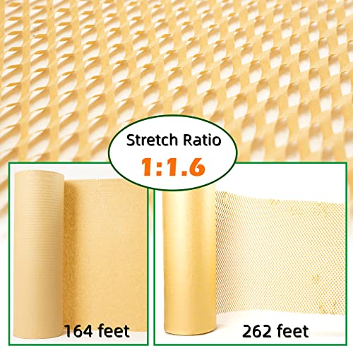 Honeycomb Packing Paper for Dishes Large Wide 20 Inches X164 Feet Gift Tissue Paper, Bubble Cushioning Wrap Roll Sustainable Packing Materials for Moving, Shipping Paper Wrap for Fragile Items - size: 20" x 164ft
