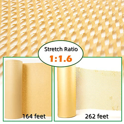 Honeycomb Packing Paper for Dishes Large Wide 20 Inches X164 Feet Gift Tissue Paper, Bubble Cushioning Wrap Roll Sustainable Packing Materials for Moving, Shipping Paper Wrap for Fragile Items - size: 20" x 164ft