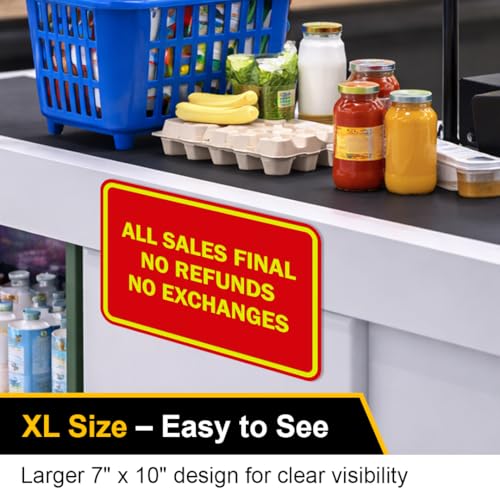 Signs ByLITA Classic Framed All Sales Final Sign (Blue) - X-Large 10 Pack - color: Blue, size: X-Large (7" x 10") 10 Pack
