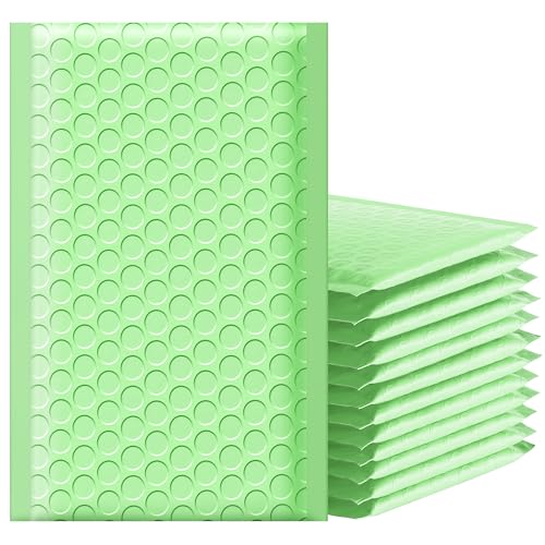 Famagic Extra Small Bubble Mailers 4x8 Mint Green for Shipping Jewelry 50pc - color: Mint Green, size: 4x8 50pcs