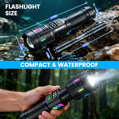 VASTFIRE Rechargeable Flashlights High Lumens, Super Bright LED Flashlight