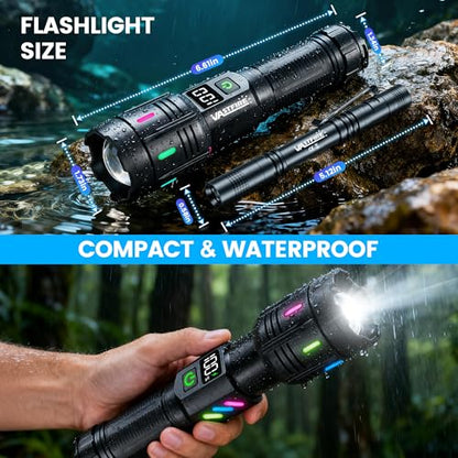 VASTFIRE Rechargeable Flashlights High Lumens, Super Bright LED Flashlight