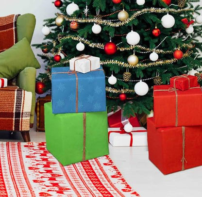 Gift Boutique Christmas Tissue Paper Bulk 200 Sheets 20"x20" 16 Holiday Designs Solid and Metallic Colors for Wrapping Gifts Boxes and Wine Bottles
