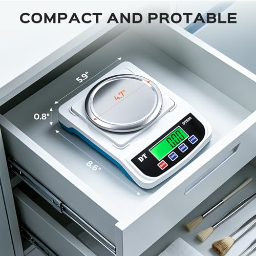 Bonvoisin Lab Scale 1000g x 0.01g Precision Electronic Scientific Scale Analytical Balance for Laboratory Jewelry Kitchen Industry