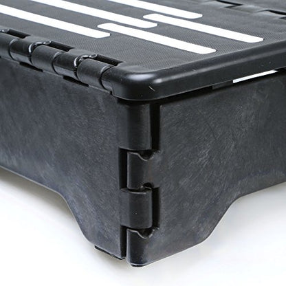 Portable Folding Step, Black, 1 Count