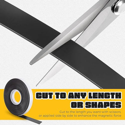 Magnetic Tape with Adhesive Backing 2 Inch Wide - Thick 60 mil Magnet Tape Roll to Make Sticky Magnet Strips, Strong Squares, Dots, Flexible Sheets, Cutting Own Fridge Magnets, Crafts - size: 2 in x 10 ft