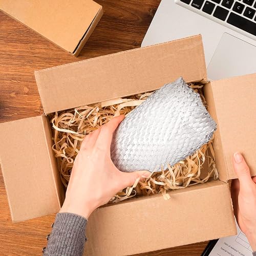 APQ Supply Honeycomb Packing Paper White, 15 Inch x 100 Feet, Clean Retail Packaging for Boutiques, E-Commerce Sellers, and Shipping Departments - style: White / Pack of 1