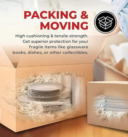 WAUPPY 200 Sheets Newsprint Packing Paper Sheets for Moving, Shipping, Box Filler, Wrapping and Protecting Fragile Items 5 Lbs (26” x 15”) - size: 200 Sheets (15"W x 26"L)