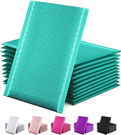 GSSUSA Teal Bubble Mailers 6x10" Padded Mailers 50Pack Shipping Bag - color: Teal, size: 6x10 50pc