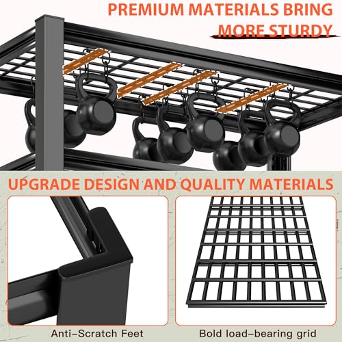 Romorgniz 5 Tier Storage Shelves 3200LBS Garage Shelving, Adjustable Shelving Units and Storage, Metal Utility Shelf for Kitchen Pantry Garage Warehouse Basement, 35.6" W x 72.2" H x 16.1" D - size: 35.6" W X 72.2" H X 16.1" D