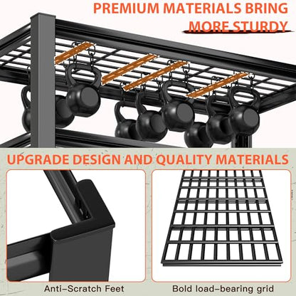 Romorgniz 5 Tier Storage Shelves 3200LBS Garage Shelving, Adjustable Shelving Units and Storage, Metal Utility Shelf for Kitchen Pantry Garage Warehouse Basement, 35.6" W x 72.2" H x 16.1" D - size: 35.6" W X 72.2" H X 16.1" D