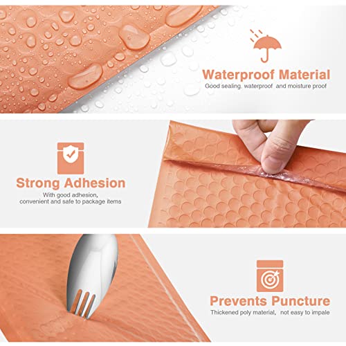 Metronic Bubble Mailer 6x10 100 Pack Peach Opaque Padded Envelopes - color: Peach, size: 6x10" 100 pc