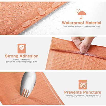 Metronic Bubble Mailer 6x10 100 Pack Peach Opaque Padded Envelopes - color: Peach, size: 6x10" 100 pc