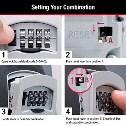 Master Lock Portable Key Lock Box, Combination Lock Box 2-Pack 5400EC2 - size: 2 Pack, style: Standard Shackle