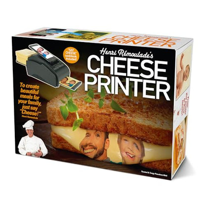 Prank-O Cheese Printer Gag Gift Empty Box, Birthday Gift Box, Wrap Your Real Present in a Convincing and Funny Fake Gift Box, Practical Joke for Birthday Presents, Holidays, Parties - color: Cheese Printer