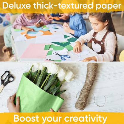 18" x 1200" (100 ft) Light Green Kraft Paper (Case of 16 Rolls), Made in USA - color: Light Green, style: Bulk Case - 1 Color