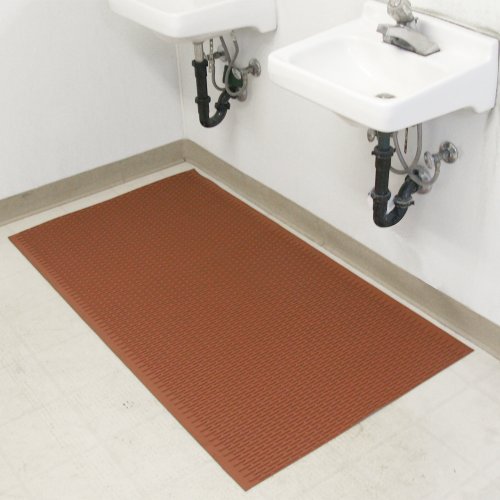 Rubber-Cal 03-161-RD-W-308"Safe-Grip" Slip-Resistant Traction Mats, 34" x 8' x 1/4", Red Rubber Runner - color: Red, size: 34" x 8ft