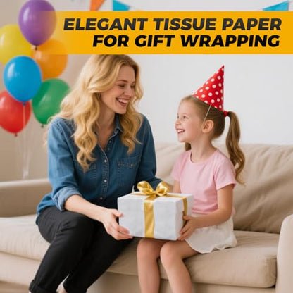 1000 Sheets White Tissue Paper for Gift Bags, 20"x 30" Tissue Paper Bulk - color: white, size: 1000 sheets