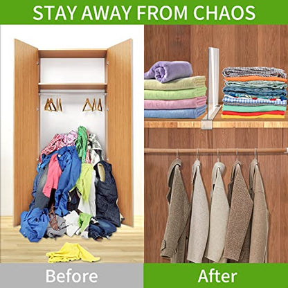 Acrylic Shelf Dividers, 6 Pack Clear Organizers for Closet Organization - color: 6pcs