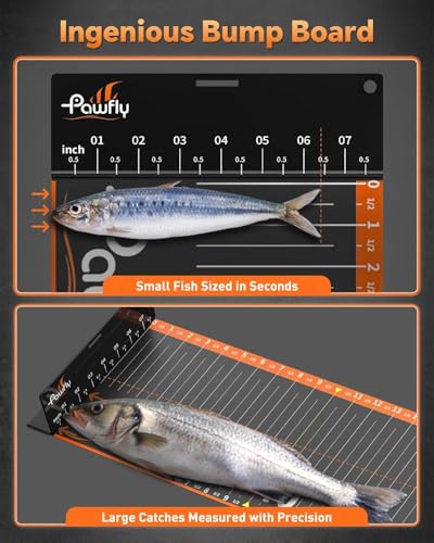 Pawfly 53in Fish Ruler, Waterproof Fish Measuring Tape