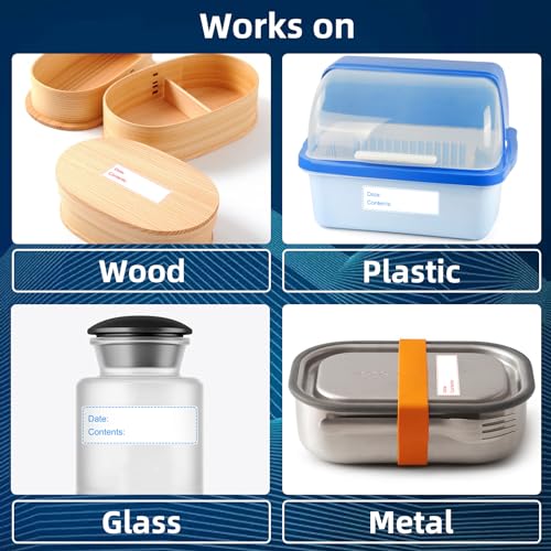 1"x3" Freezer Labels, 175/Roll, Write-On for Kitchen, Containers - color: 2-colors