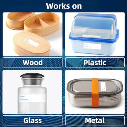 1"x3" Freezer Labels, 175/Roll, Write-On for Kitchen, Containers - color: 2-colors