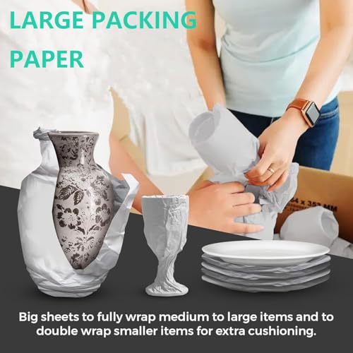 Large Moving Paper Packing Sheets 18x24 Inch Newsprint Paper for Packaging Moving Shipping Supplies, Wrapping Fragile Items, Pet Cage Liners 5.3LB - size: 18x24in 200sheet