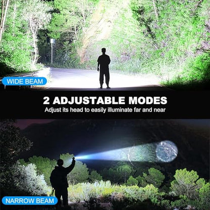 Kmivo Rechargeable Led Flashlight High Lumens - 990,000lm Bright Powerful Flash Light with 5 Modes, Waterproof Handheld Linterna for Home, Camping(3 Packs) - size: M-3P
