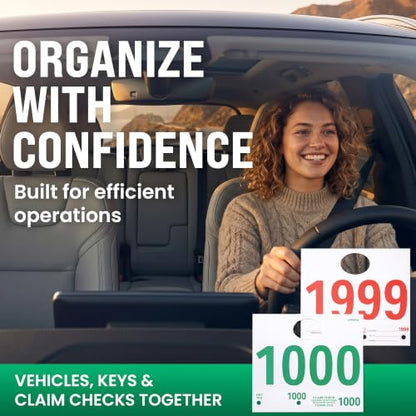 Automotive Service Tag Numbers Dispatch Numbers (1000-1999) - size: 1000-1999