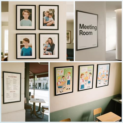 NUITPY 25 Pack Magnetic Sign Holder, 8.5in x 11in Magnetic Paper Holder - size: 8.5in x 11in-25Pack