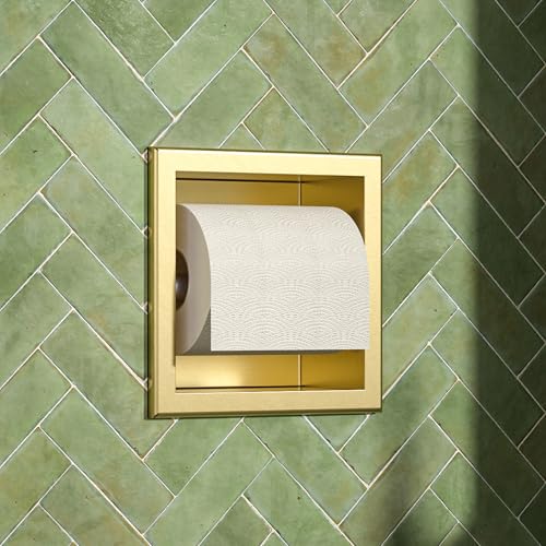 Toilet Paper Holder for Bathroom Renovation - color: Golden