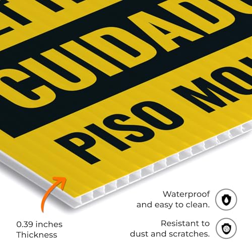 Caution Wet Floor Sign Kit, - size: 18x24 Inches, style: 2 Pack - Replacement Panels