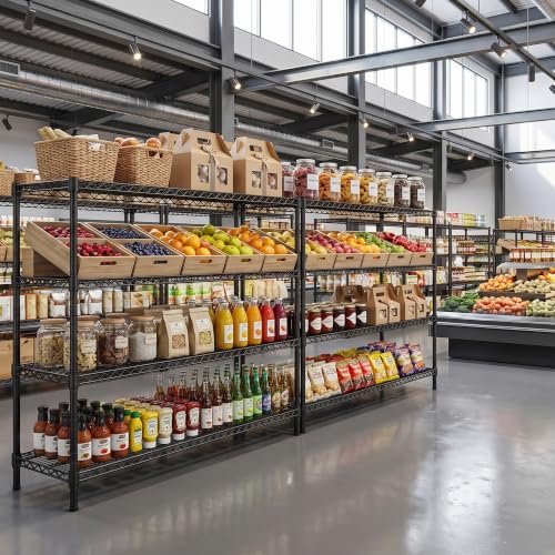 REIBII Storage Shelves, 2560LBS Heavy Duty&Adjustable Height for Garage - size: 2 SET-55.5" W X 18''D X 55.5" H