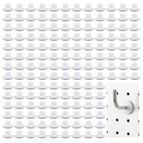 150Pcs Pegboard Hook Locks, Silicone Peg Board Locks Stoppers (Translucent)