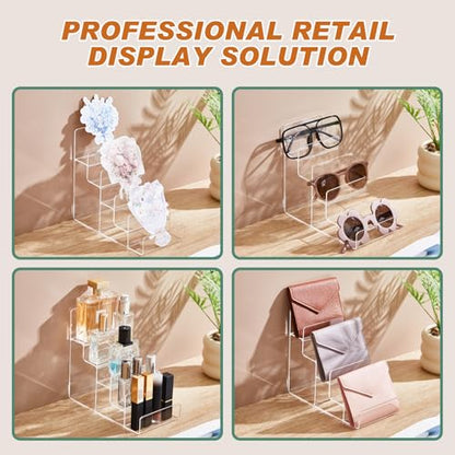 Kathfly 2 Pack 8-tier Acrylic Display Stand for Purses & Wallets - size: 5-tier