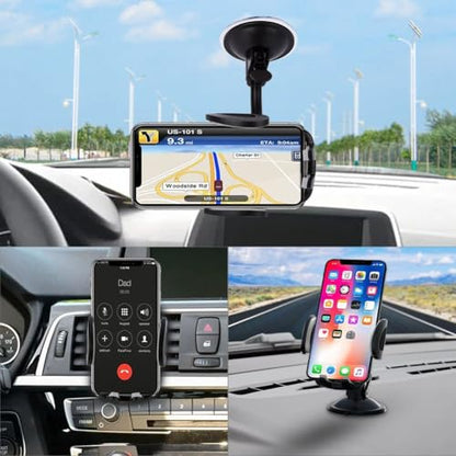 3.93"x 3.93" Car Mount Dashboard Pad Square Suction Cup Mounting Double Sided Sticky Replacement Adhesive Phone Mount for Windshield Dash GPS Cam Holder - size: 3.93x3.93 Inches