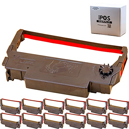 ERC-38 Black/Red Ribbon Cartridge (Box of 6) ERC 30/34 / 38 Ink for Epson TM-U220 Printer