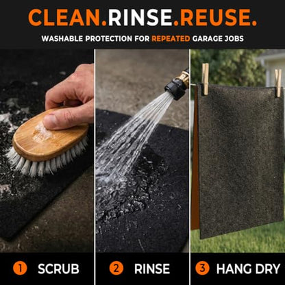 Golener Oil Spill Mat, Oil Change Mat, Oil Drip Mat for Under Car, 60"x72" - size: 60" x 72"