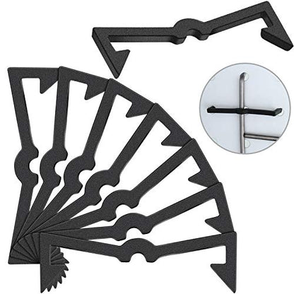 Hicarer 50 Pegboard Locks for Hooks, Black Plastic Peg Hook Clips
