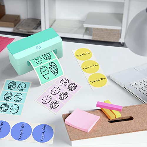 OFFNOVA USB Shipping Label Printer, 4x6 Thermal Printer for Shipping Packages, High-Speed Label Maker, Compatible with ShipStation, UPS, FedEx, Ebay, Amazon, Shopify, USPS, NO Bluetooth Function - color: Green