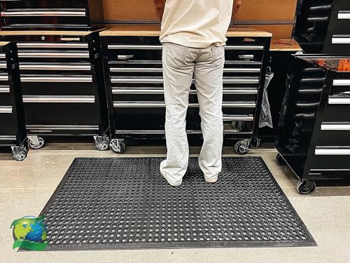 Envelor Anti Fatigue Bar Mat, Non Slip Kitchen Floor Door Mat, 36 x 60 in - size: 36"L x 60"W x 0.4"Th