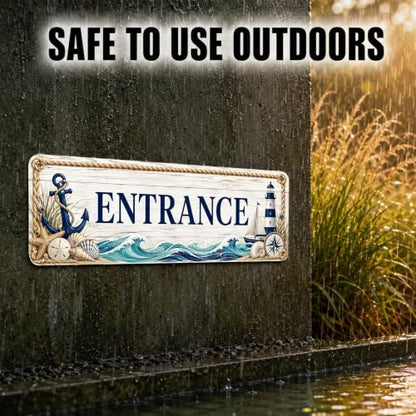 Entrance Coastal Business Sign - style: ENTRANCE