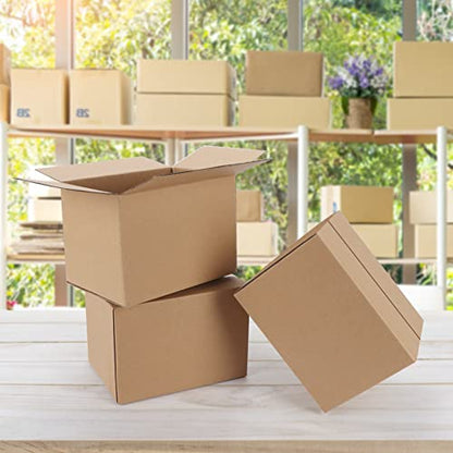 CRUGLA 40 Packs 8x6x6 Shipping Boxes Cardboard Boxes Shipping Box for Business Packaging Thin Box - size: 8x6x6 Inch