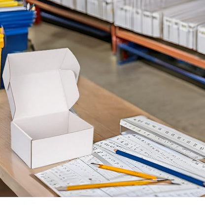 7x5x3 White Shipping Boxes for Small Business, Packing, 25 Pack - color: White, size: 7x5x3 inch