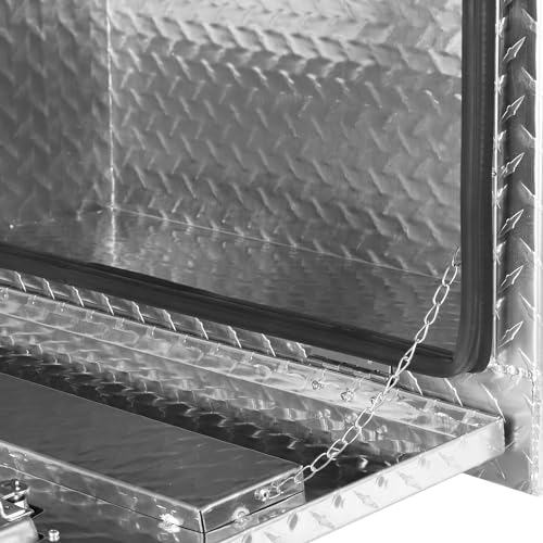 FORWODE 36 Inch Underbody Truck Tool Box Aluminum Trailer Toolbox Silver - color: Silver, size: 36x17x18 inch