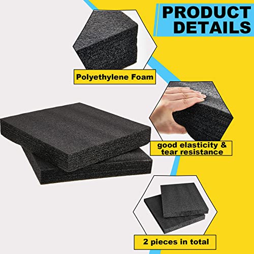 Treela 4 Pcs Customizable Polyethylene Foam Sheets 16x12x2" - size: 16x12x2''