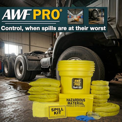 AWF PRO 30 Gallon Hazmat Spill Kit, 81 Pieces - size: Hazmat Spill Kit