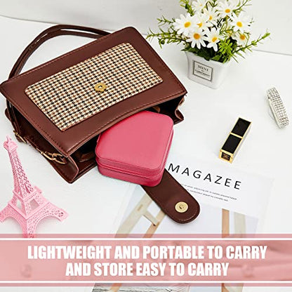 Taiyin 6/12/50 Pcs Travel Jewelry Case Bulk - color: Rosy