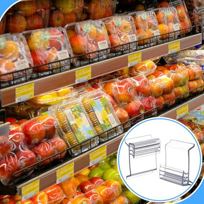Fulmoon 100 Pcs Retail Shelf Talker Clips, 1-1/4 Inch High by 1 Incn Wide - size: 1-1/4 Inch High by 1 Incn Wide
