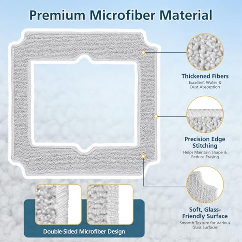 14 Pack Replacement Mop Pads for ECOVACS WINBOT Mini Window Cleaning Robot - size: 14 Pack-Winbot Mini Mop Pads